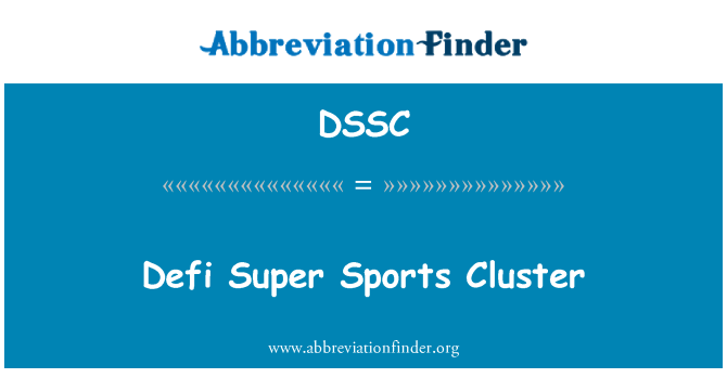 DSSC: Defi Super sportovní clusteru
