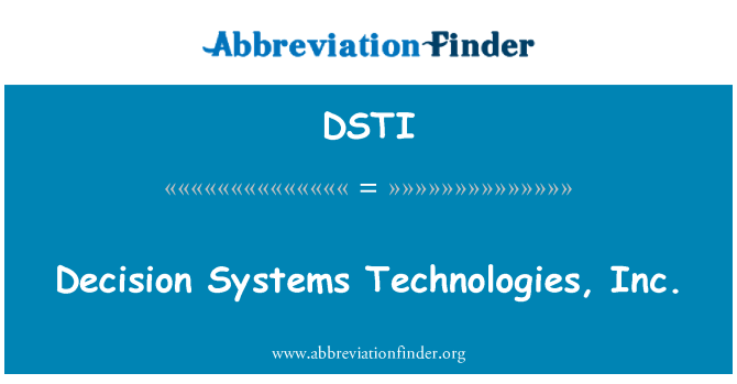 DSTI: Desizyon sistèm teknoloji, Inc.