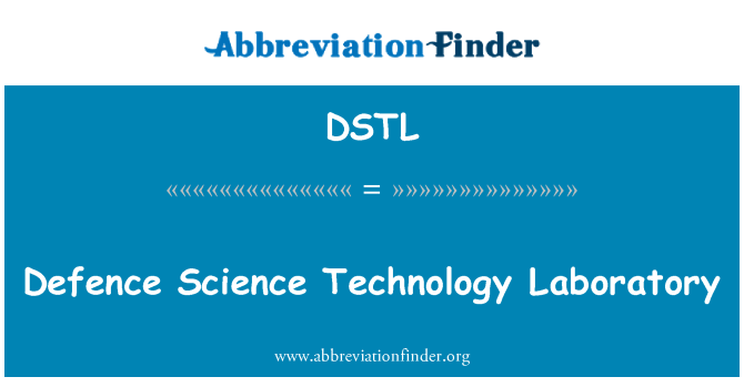 DSTL: Laboratorijske tehnologije obrambnih znanosti
