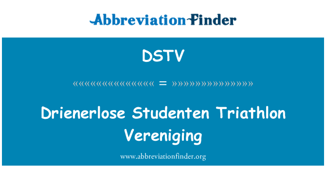 DSTV: Drienerlose Studenten triatlon Vereniging