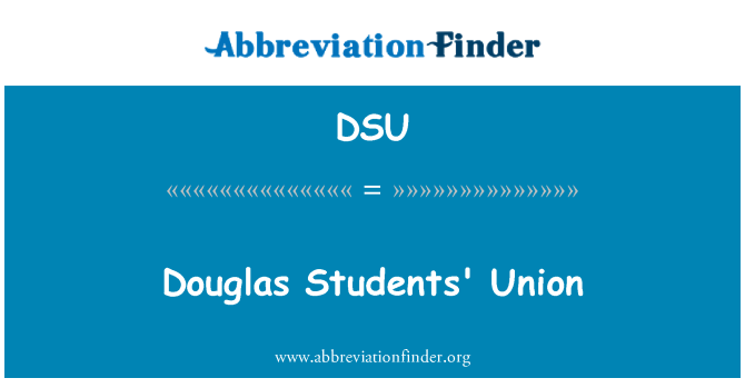 DSU: Kesatuan pelajar-pelajar Douglas