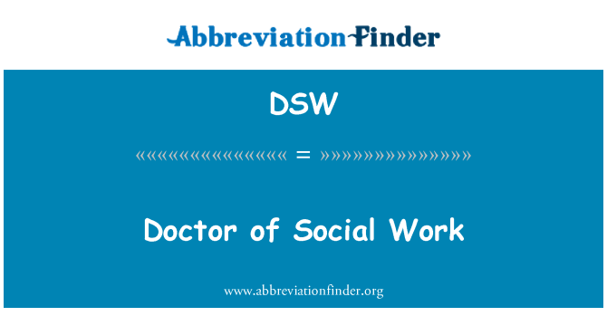 DSW: Doktor kerja sosial