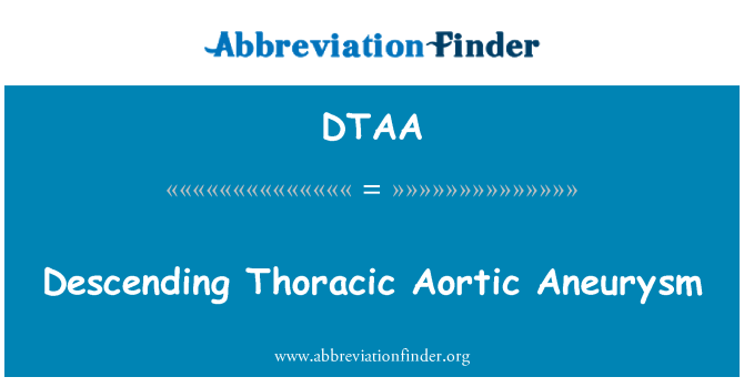 DTAA: Dixxendenti Aneurysm Aortic toraċika