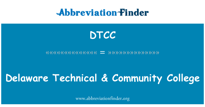 DTCC: Delaware technická & Community College
