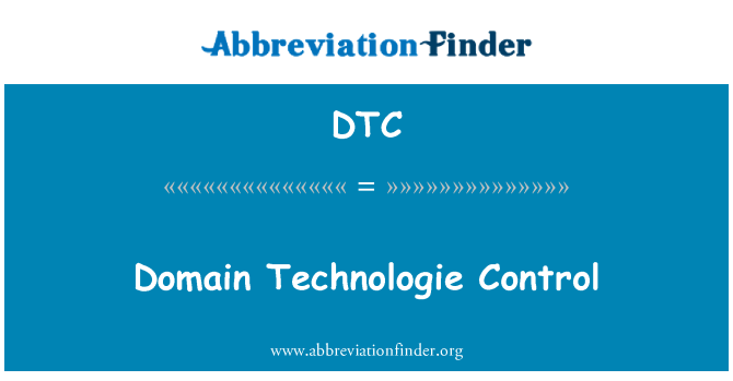 DTC: Domèn Technologie kontwòl