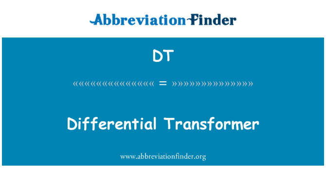 DT: Transformer différentielle
