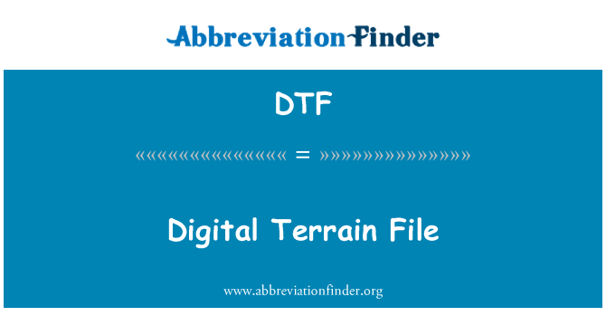 DTF: Tèren digital Fichier
