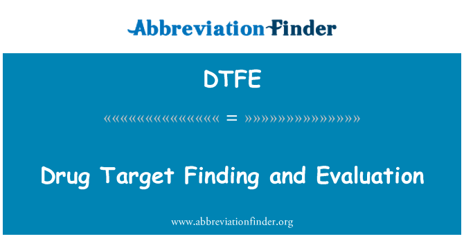 DTFE: 藥物目標發現和評價
