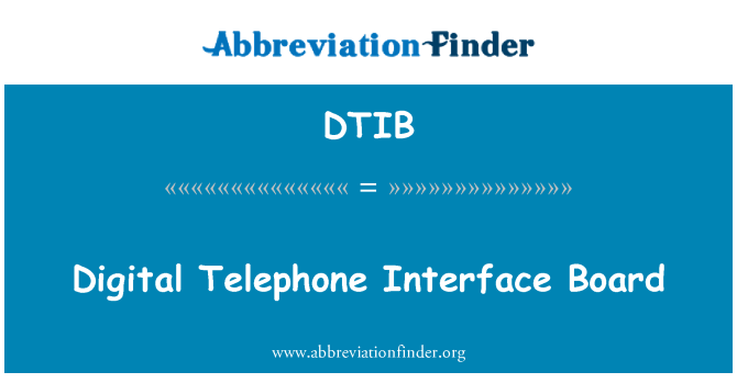 DTIB: Telefòn digital entèfas n. planch