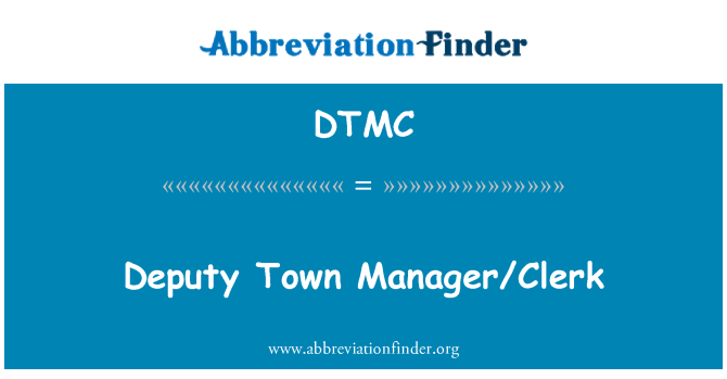 DTMC: Namestnik mesta Manager/uradnik