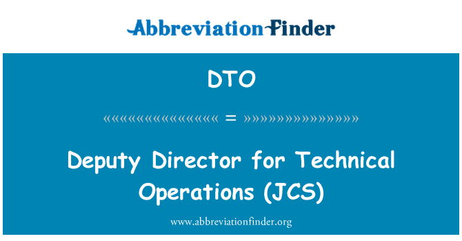DTO: Directeur adjoint des opérations techniques (JCS)