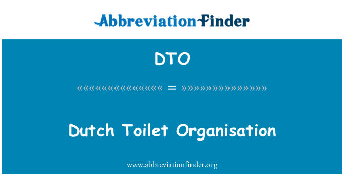 DTO: Холандски тоалетна организация