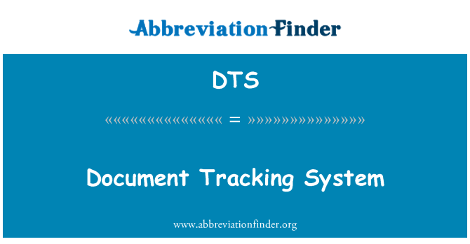 DTS: Dokument Tracking System