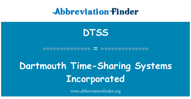 DTSS: Dartmouth Time-Sharing sistemi inkorporati