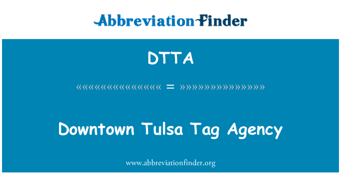 DTTA: Nghanol tref Tulsa Tag Asiantaeth