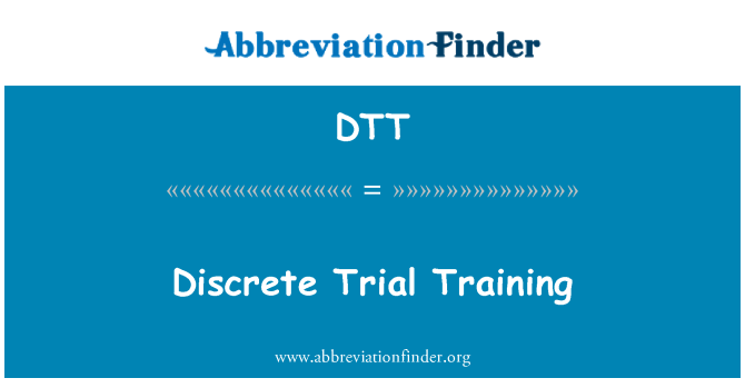 DTT: Diszkrét kísérleti képzés
