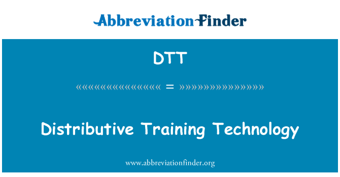 DTT: Tecnologia de treinamento distributiva