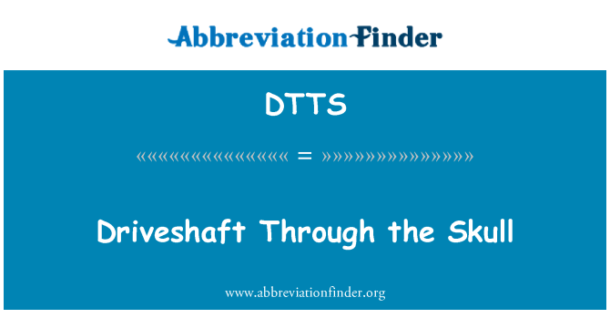DTTS: Driveshaft nan kràn tèt la