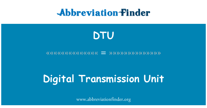 DTU: Transmisyon digital inite w la
