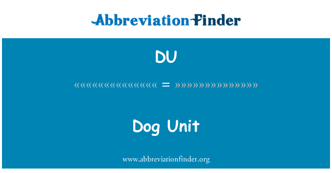 DU: Unit anjing