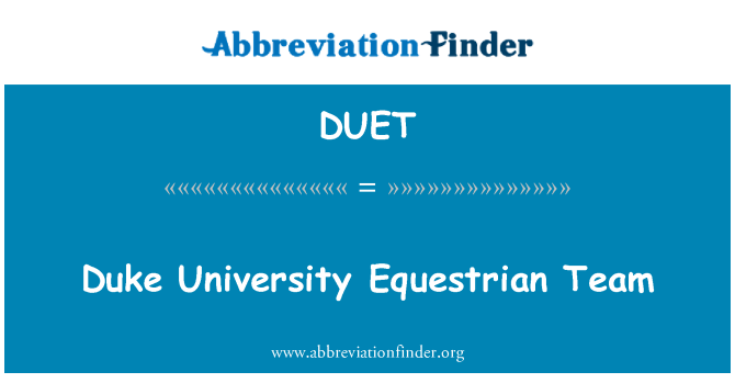 DUET: Pasukan Ekuestrian Universiti Duke