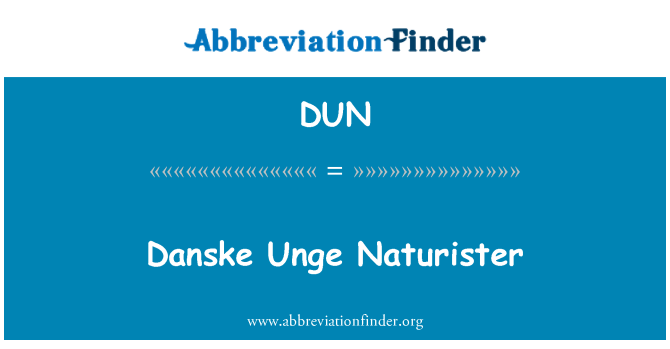 DUN: Danske Unge Naturister