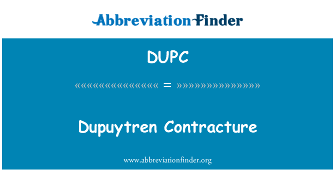 DUPC: Dupuytren Contracture