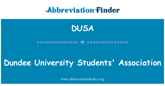 DUSA: Дънди университет студентска асоциация