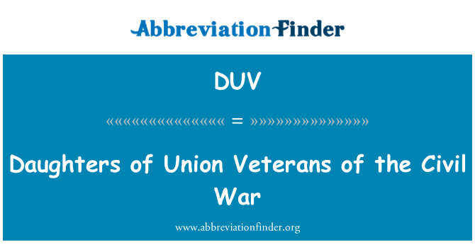 DUV: Ulied Veterans Unjoni tal-gwerra Ċivili