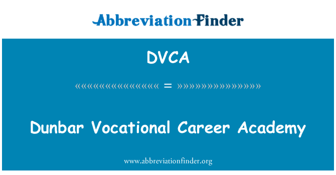 DVCA: دونبر پیشہ ورانہ کیریئر اکیڈمی