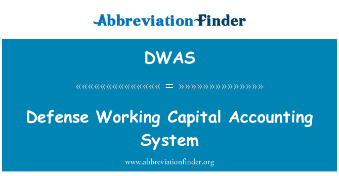 DWAS: Defense Working Capital Accounting System