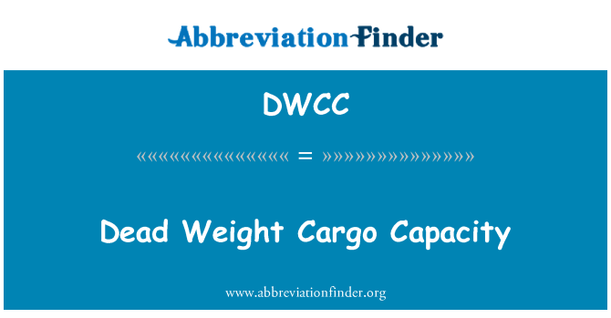 DWCC: Morts Poids kago kapasite