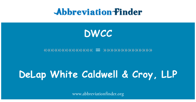 DWCC: DeLap putih Caldwell & Croy, LLP