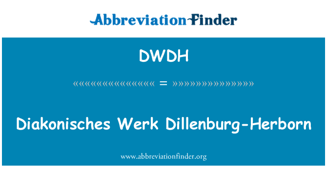 DWDH: Diakonisches Werk Dillenburg-Herborn