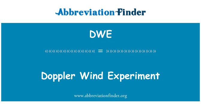 DWE: Doppler gió thử nghiệm