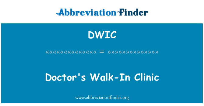 DWIC: Legens Walk-In klinikk