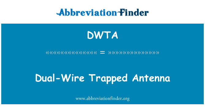 DWTA: Duálny kábel pasci antény