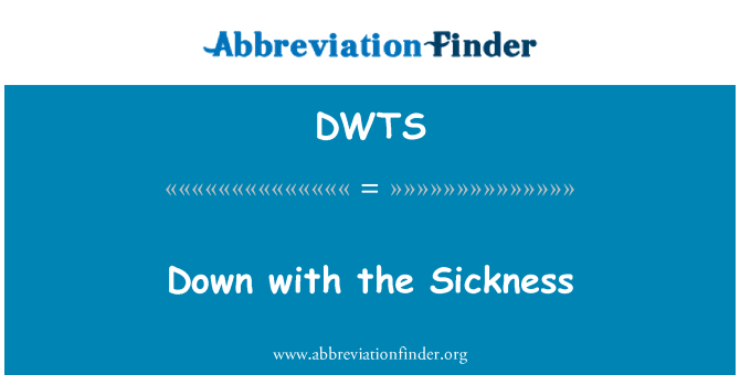 DWTS: Jos cu boală