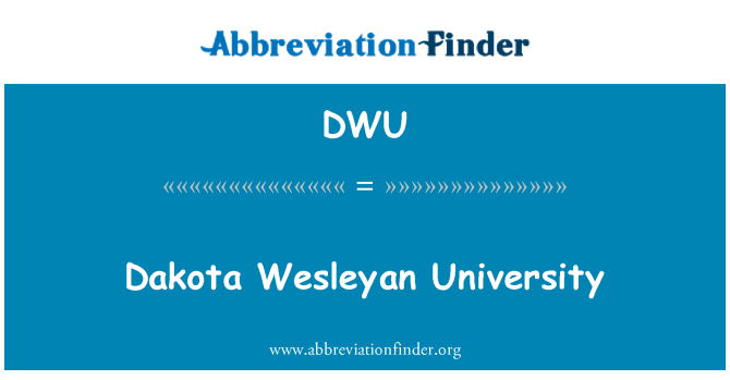 DWU: Dakota Wesleyan University