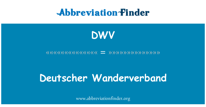 DWV: Deutscher Wanderverband