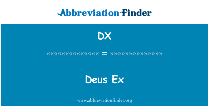 DX: Deus Ex
