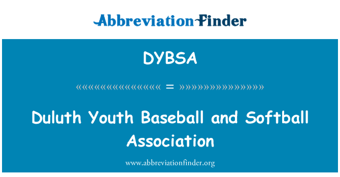 DYBSA: Duluth żgħażagħ Baseball u Assoċjazzjoni Softball