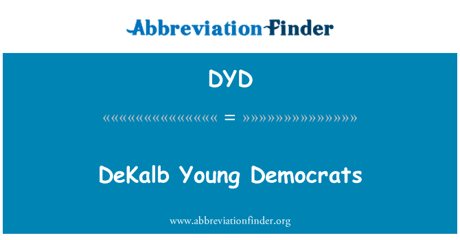 DYD: DeKalb jonge democraten