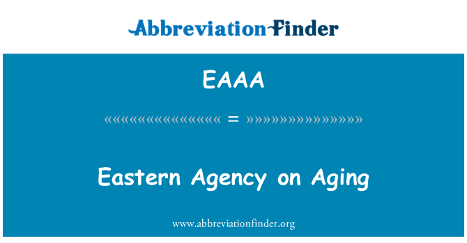 EAAA: Agenzia orientale sull'invecchiamento