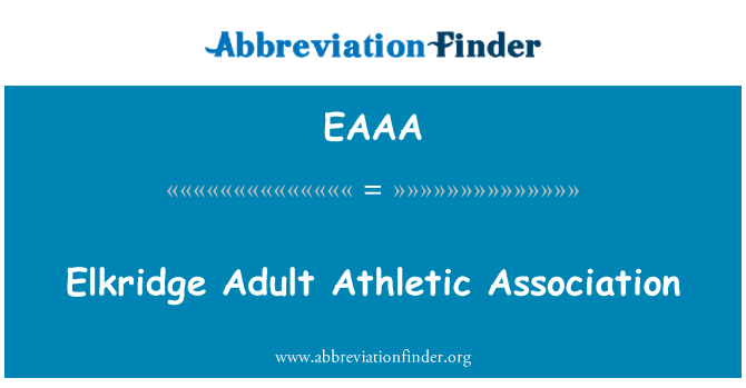 EAAA: Elkridge adulto Athletic Association