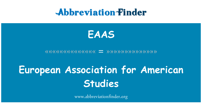 EAAS: ヨーロッパ アメリカ研究協会