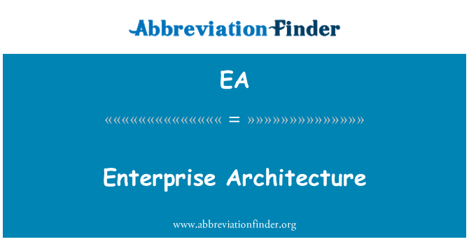 EA: Seni bina Enterprise