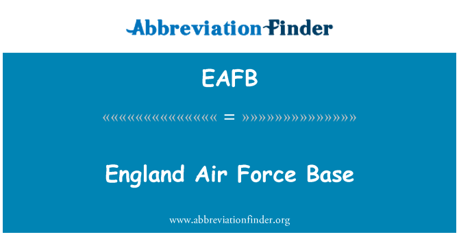 EAFB: 영국 공군 기지