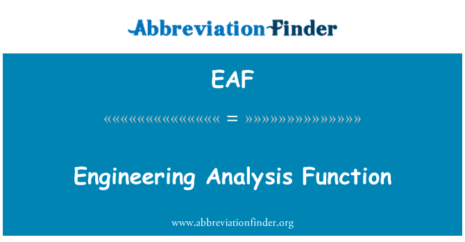 EAF: Inženjerstvo analize funkcija