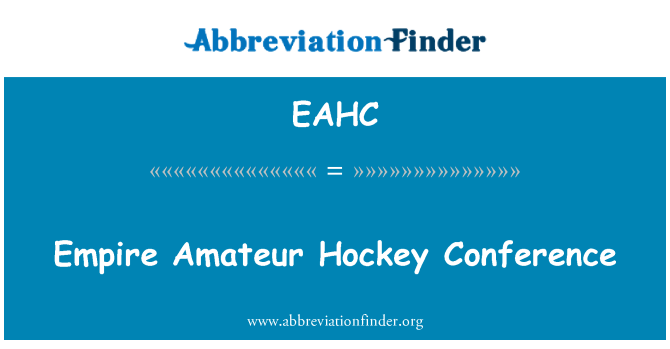EAHC: Empire Amateur Hockey Conference